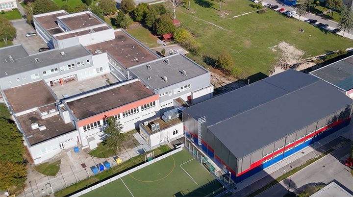Športová hala Rohožník – pohľad zhora